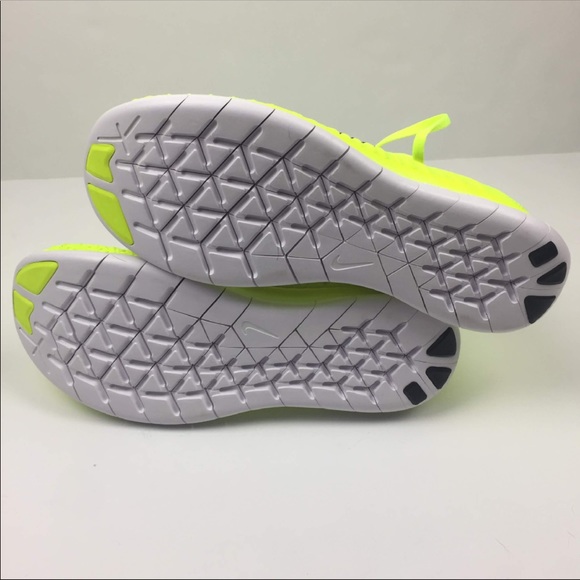 BRAND NEW Nike Free Run Flyknit Yellow / Volt - Picture 7 of 8